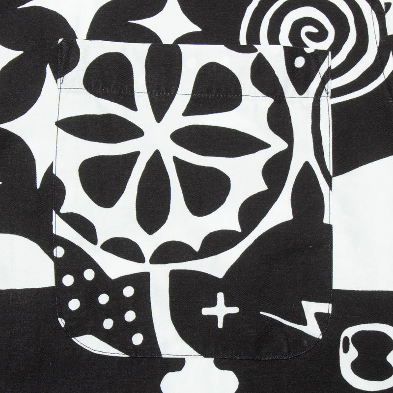 Polar Spiral Shirt Black / White  Edit alt text