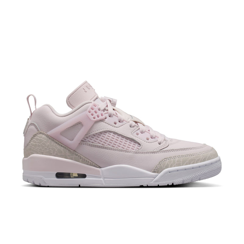 Women’s low-top sneakers in pearl pink, gray, and sail with lace-up closure