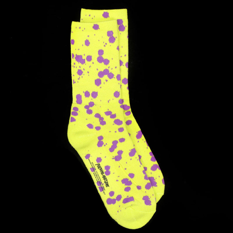 Fucking Awesome Splat Sock Neon Green