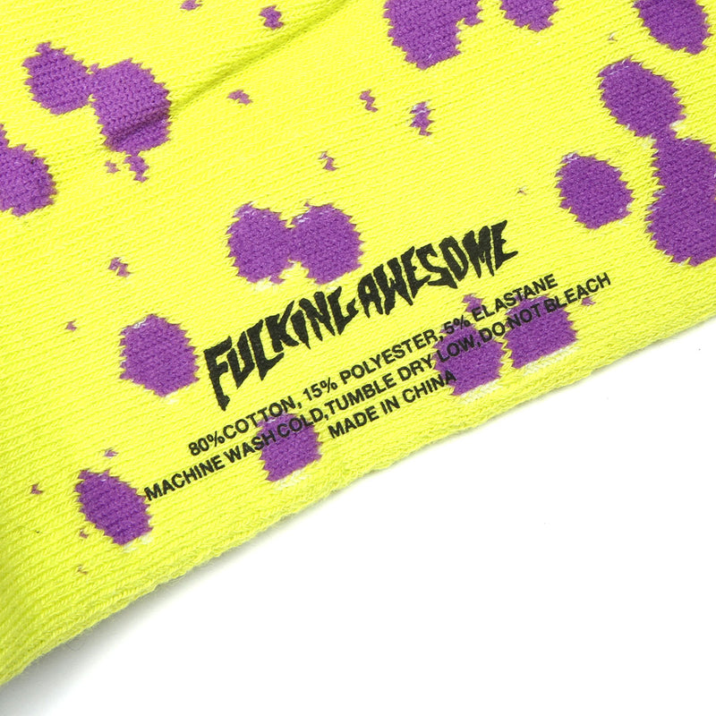Fucking Awesome Splat Sock Neon Green