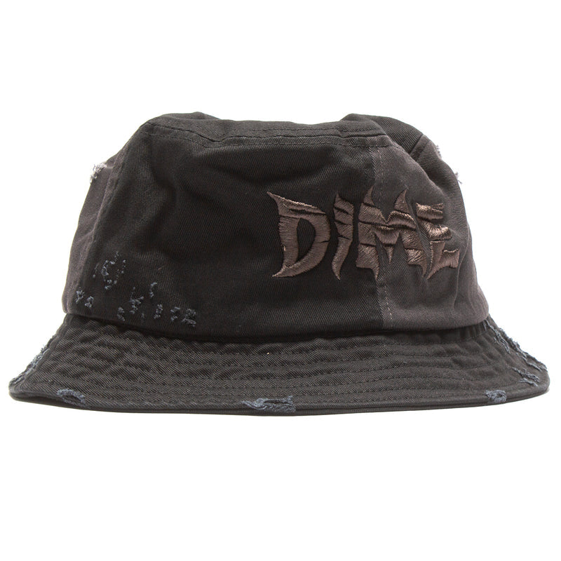 Dime | Split Distressed Bucket Hat Color : Black