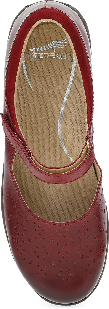 Stacy Red Waxy Burnished