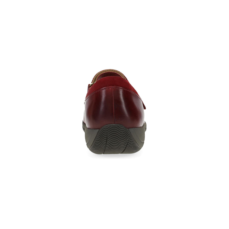 Heel image of Stacy Wide Red Waxy Burnished