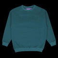 Fucking Awesome Stamped Embossed Crewneck Teal