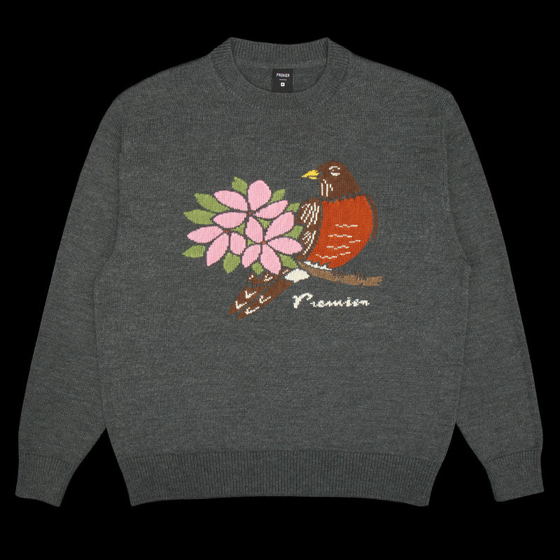 Premier State Knit Sweater Gray