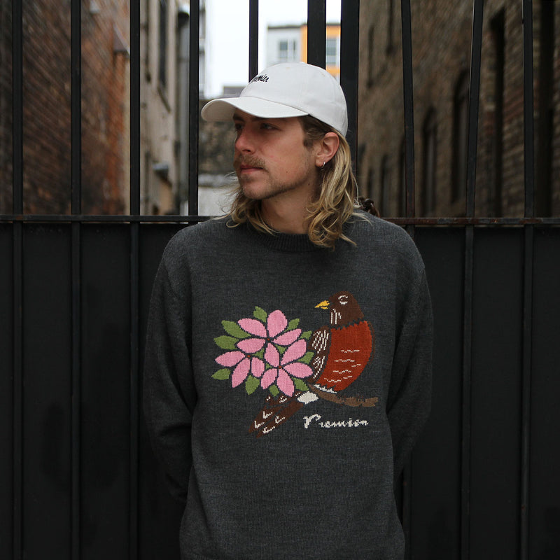 Premier State Knit Sweater Gray