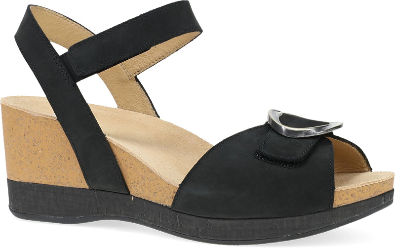 Stella Black Milled Nubuck