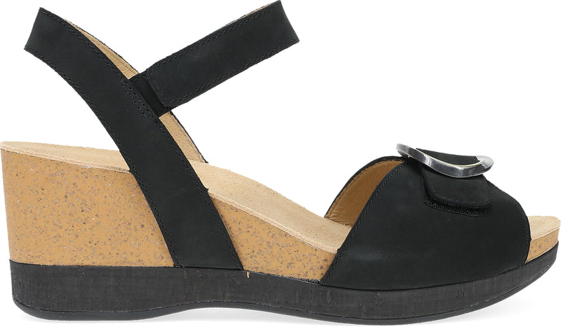 Stella Black Milled Nubuck