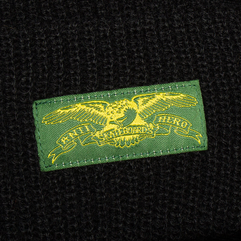 Anti Hero | Stock Eagle Beanie Color : Black / Yellow