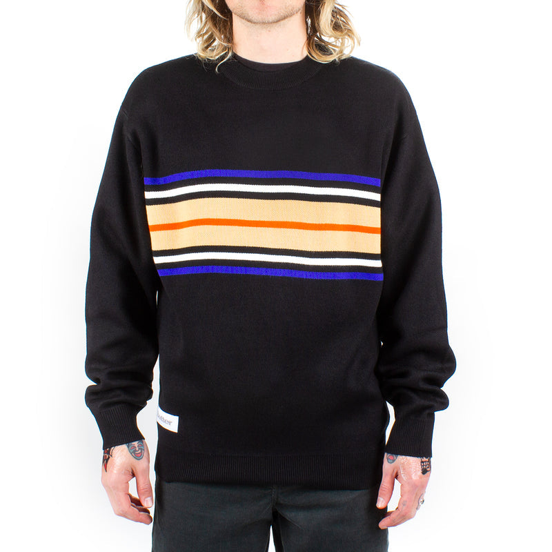 Butter Goods Stripe Knit Sweater Color : Black