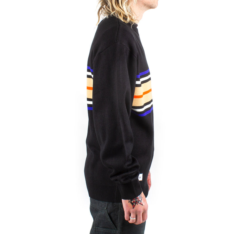 Butter Goods Stripe Knit Sweater Color : Black