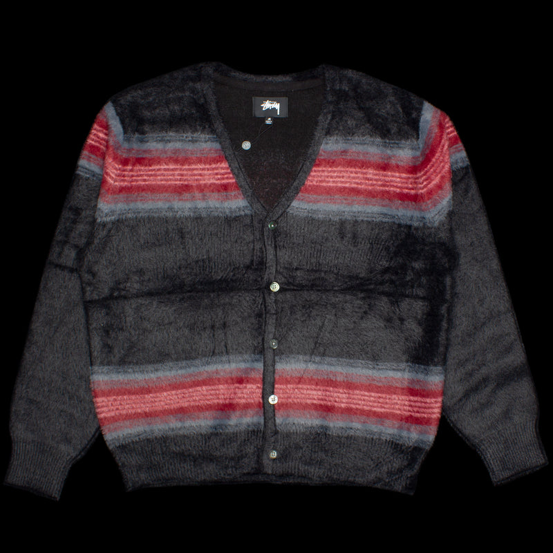 Stussy Stripe Shaggy Cardigan