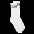 Premier Striped Crew Sock White