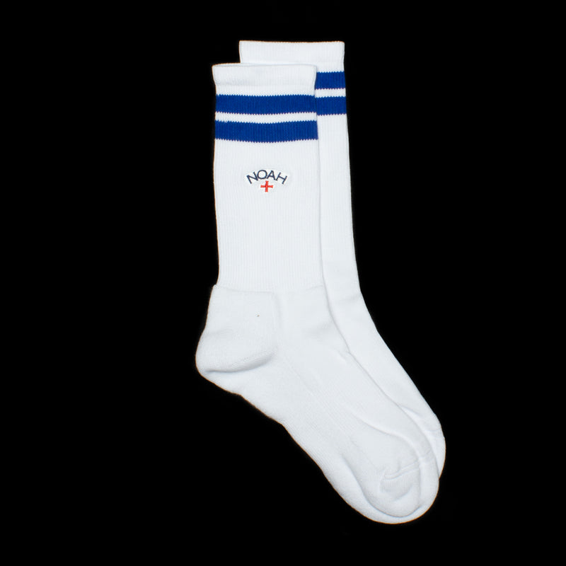 Noah | Striped Sock Color : White / Royal