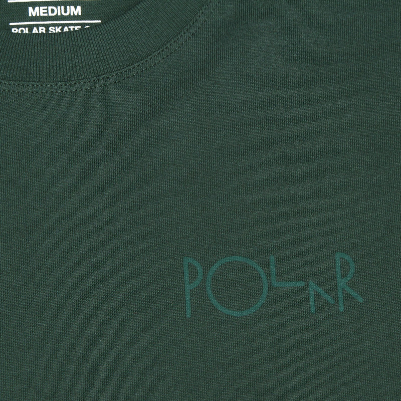 Polar Stroke Logo L/S T-Shirt - Dark Green