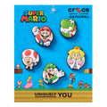 5-pack Jibbitz charms with five Super Mario character designs on card