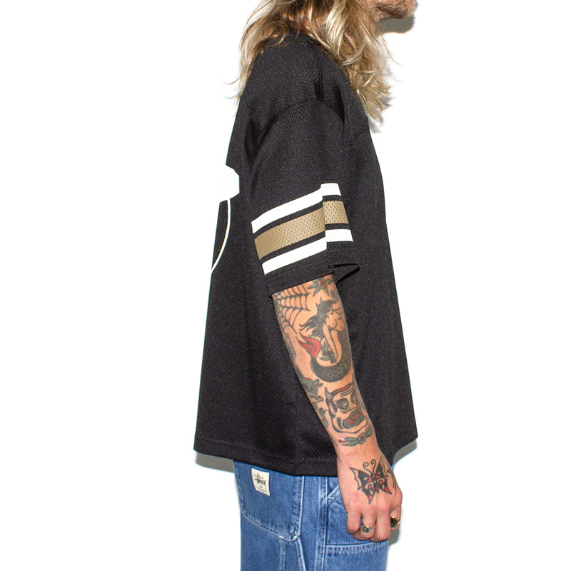 Stussy | Surfman Mesh Football Jersey Style # 1140332 Color : Black