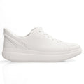 Quarter view Women's Kizik Footwear style name Sydney in color White. Sku: WHUNWT01