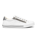Taos Z Soul Sneaker (Women) - White/Pewter Athletic - Casual - Lace Up - The Heel Shoe Fitters