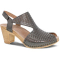 Quarter view Women's Dansko Footwear style name Teagan in color Gunmetal. Sku: 3115-871400