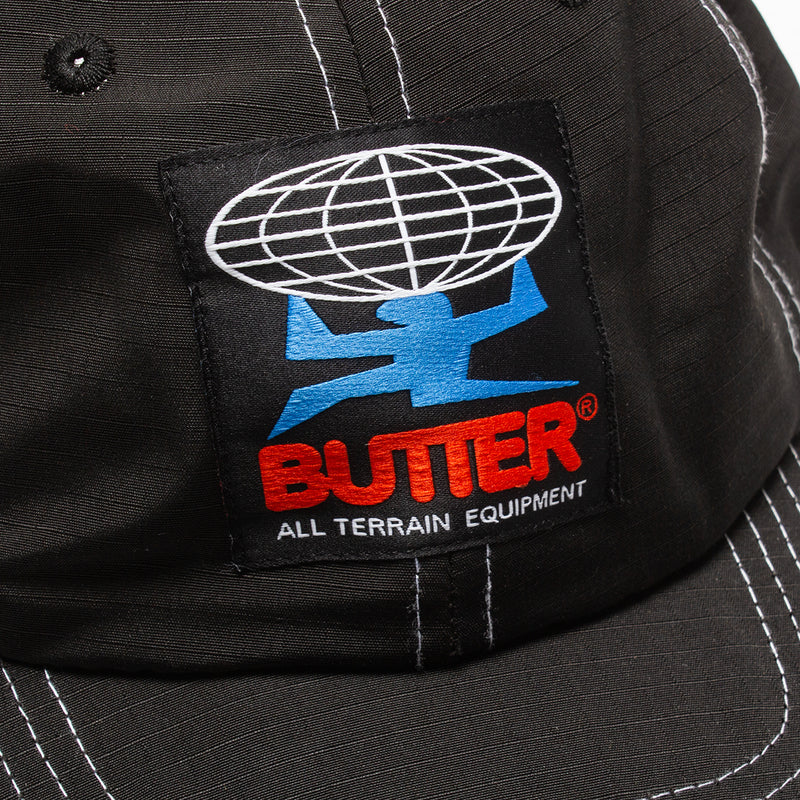 Butter Goods | Terrain 6 Panel Cap Color : Black
