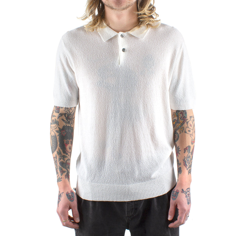 Stussy Textured S/S Polo Sweater Bone  Edit alt text