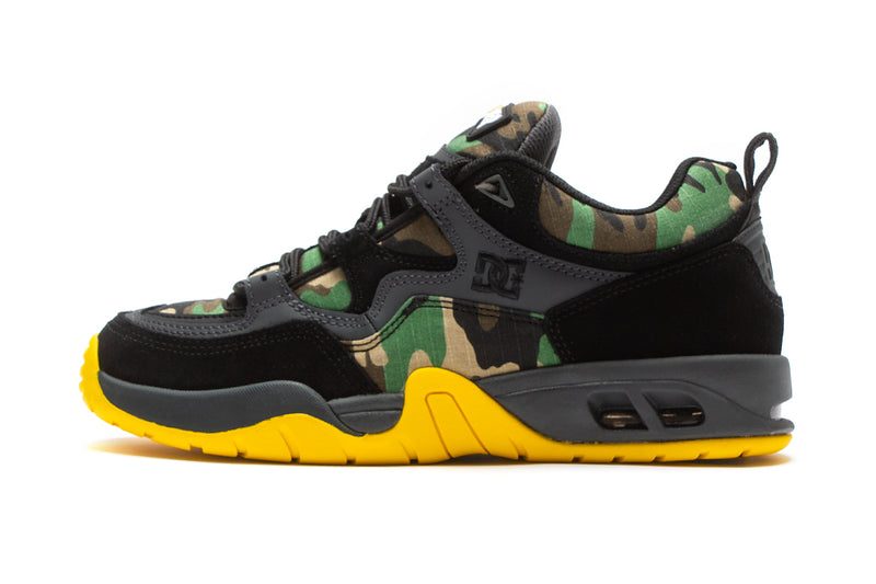 Thrasher x DC Truth Style # ADYS100761-BCM Color : Black / Camo / Yellow