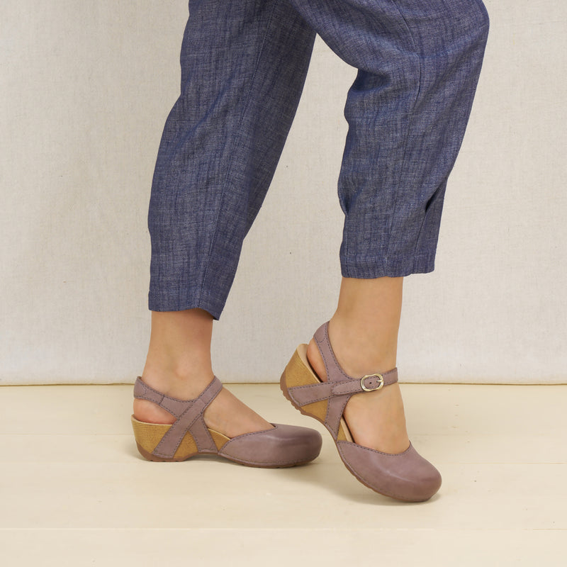Tiffani Dusty Lilac Leather