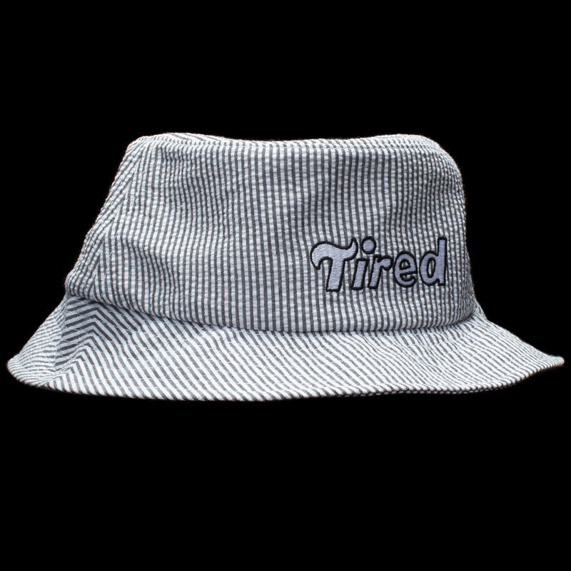 Tired Tilde Seersucker Bucket Hat