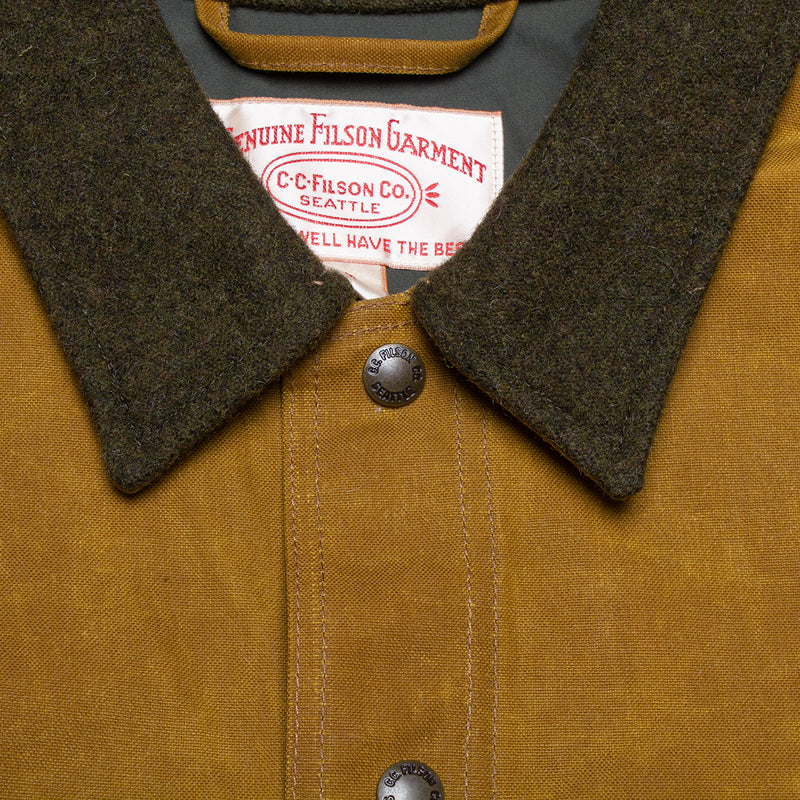 Filson Tin Cloth Work Jacket Dark Tan  Edit alt text