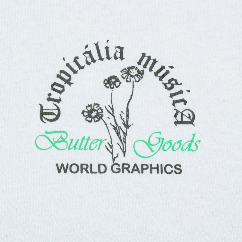 Butter Goods | Tropicalia T-Shirt Color : White
