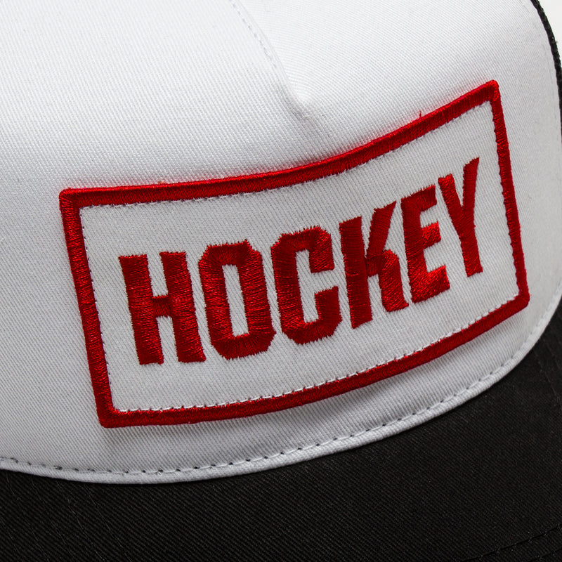Hockey Truckstop Hat Color : Black / White
