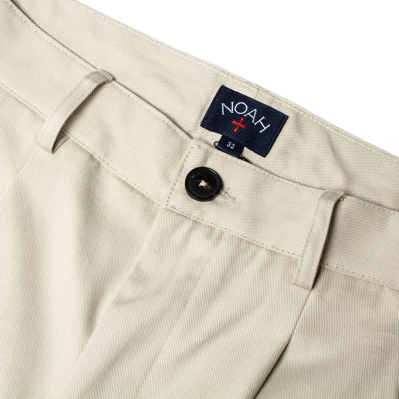 Noah Twill Double Pleated Pants Color : Ivory