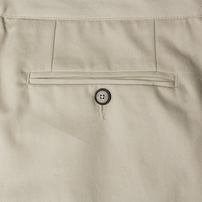 Noah Twill Double Pleated Pants Color : Ivory