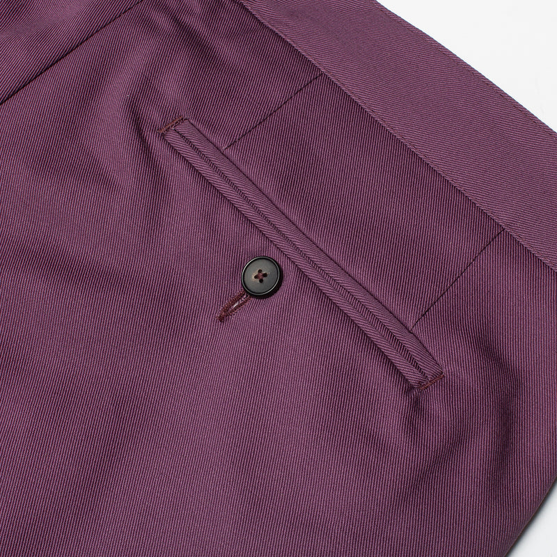 Noah Twill Double Pleated Pants Color : Lilac