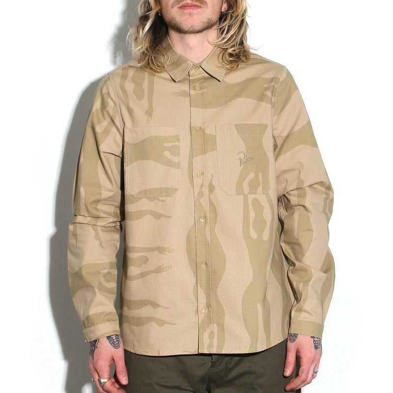 by Parra Under Polluted Water Shirt Khaki