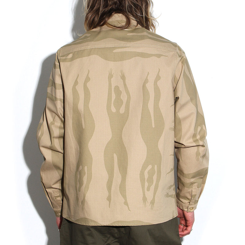 by Parra Under Polluted Water Shirt Khaki
