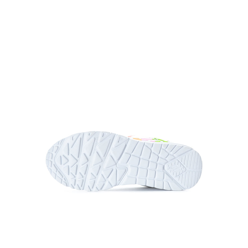 Kids' Uno Lite sneaker outsole, white rubber tread pattern