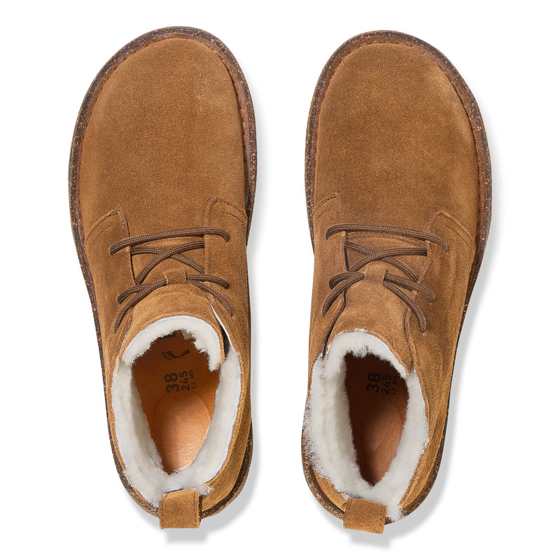 Uppsala Mid Shearling Dark Tea Suede