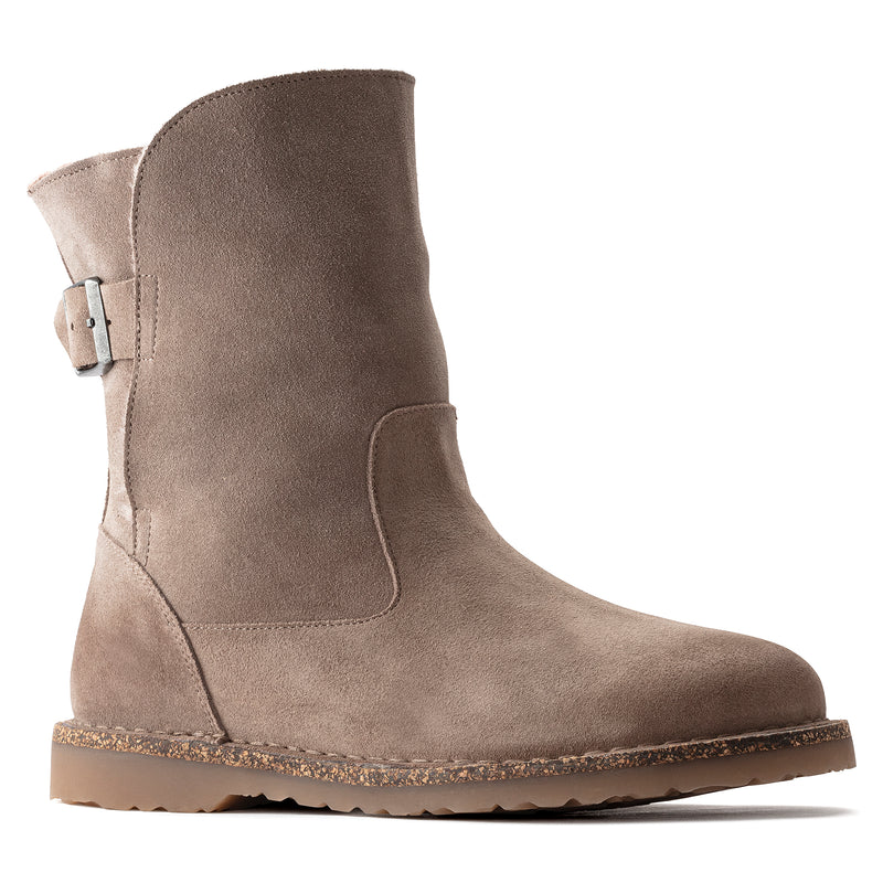 Uppsala Shearling Gray Taupe Suede