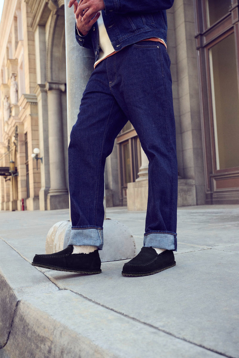 Utti Men's Black Suede