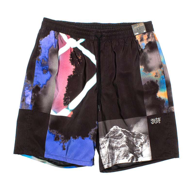 Vans x Quasi Elastic Short Style # VN0008MKBLK1 Color : Black / Multi