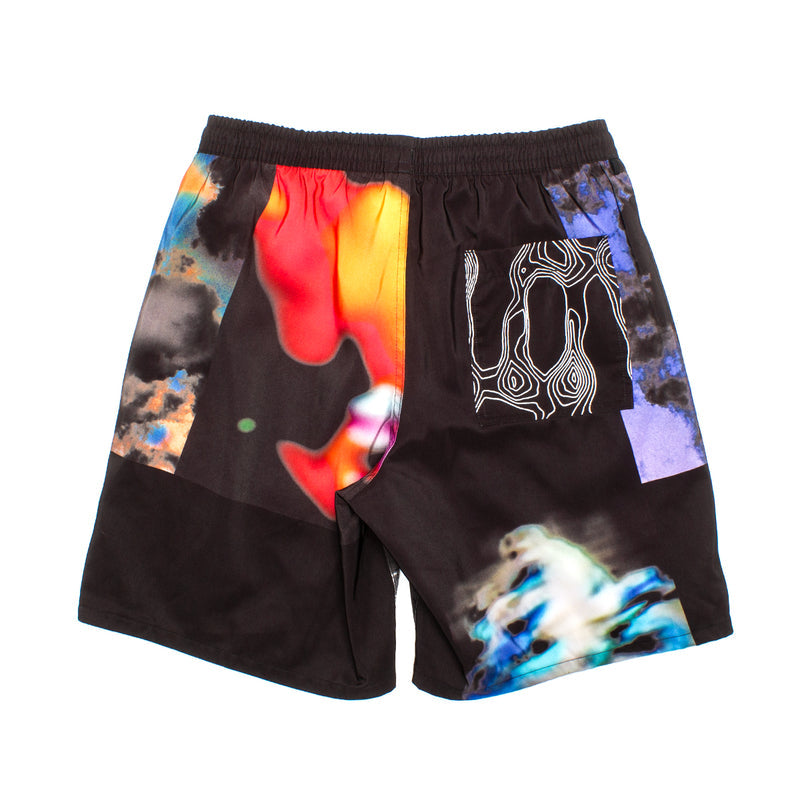 Vans x Quasi Elastic Short Style # VN0008MKBLK1 Color : Black / Multi
