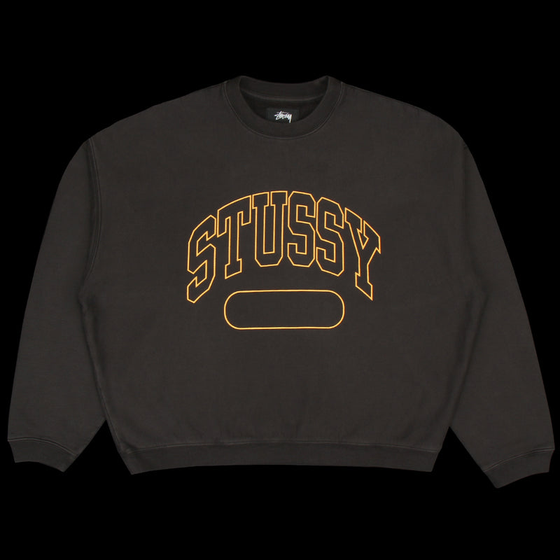 Stussy Varsity Oversized Crew Black