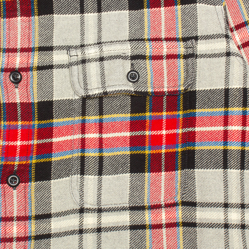 Filson Vintage Flannel Work Shirt : Firepit / Grey Heather