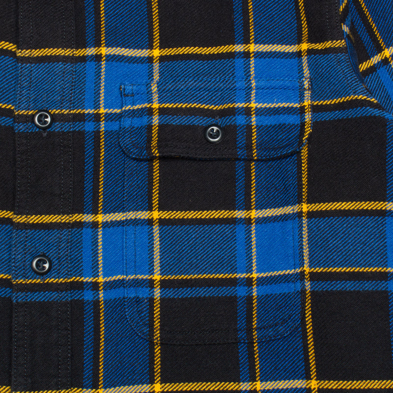 Filson Vintage Flannel Work Shirt : Cobalt / Black Plaid
