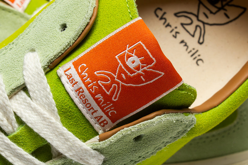 Last Resort VM004 Milic Suede Lo Duo Green / White  Edit alt text