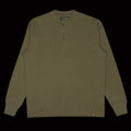 Filson Waffle Knit Henley Mossy Rock