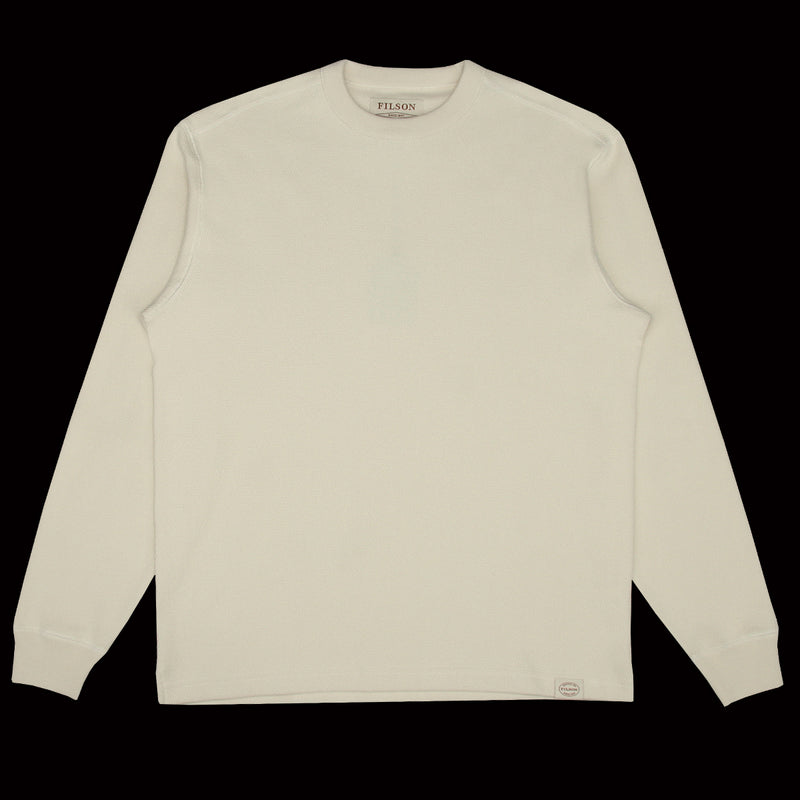 Waffle Knit Thermal Crewneck Sand
