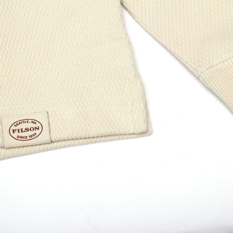 Waffle Knit Thermal Crewneck Sand